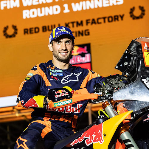 25.01.2023 KTM CELEBRATES 19TH DAKAR RALLY TITLE WITH 2023 WINNER KEVIN BENAVIDES