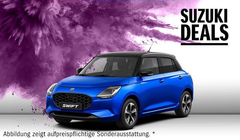 Mit flexiblen Leasing-Konditionen den Swift entdecken: Ihr stylischer City-Hero, bereit für jedes urbane Abenteuer.